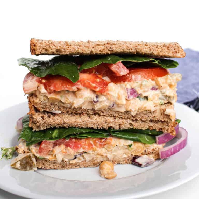 Vegan Chickpea Tuna Salad Sandwich - Plant Empowered Kitchen